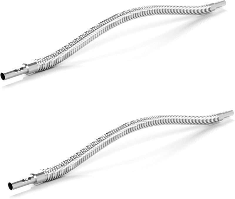 1/4" OD Tube weldable end, small Size Bellow Hose fit swagelok Compression Fittings (tube ending = 1/4", end to end length = 3 feet / 3ft, Pack of 2pcs)